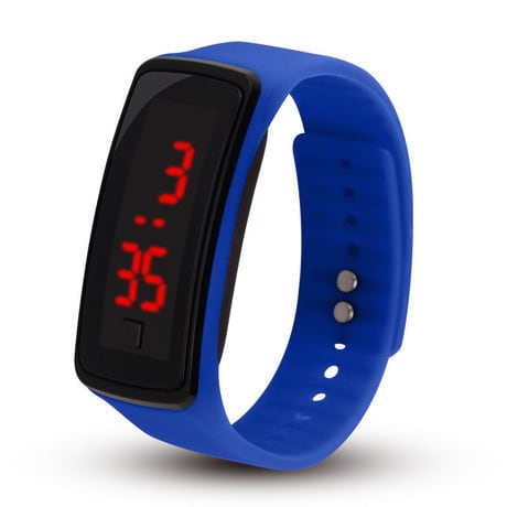 Unisex Led Wristwatch Blue