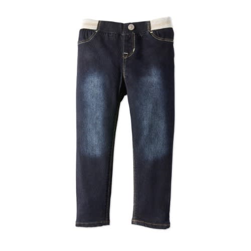 Toddler Girl Knit Waistband Skinny Jeans Trouser
