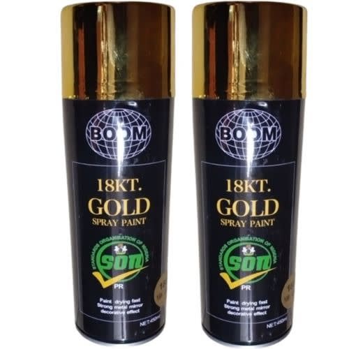 Gold Spray Paint - 450ml X 2 Pieces