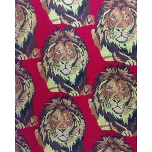 Fenico Laying Lion Design - Isiagu - 1 Yard