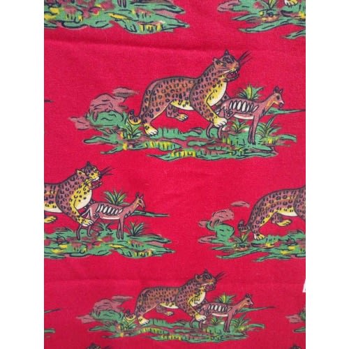 Fenico Hunting Tiger Design Fabric - 1 Yard