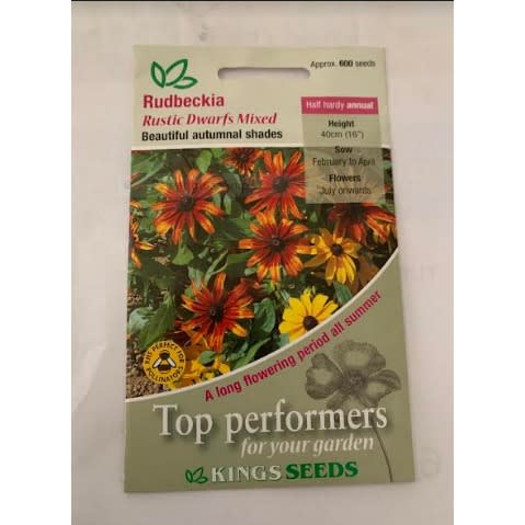 Rudbeckia-rustic Dwarfs Mixed-600seeds