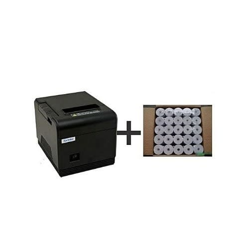 80mm Pos Thermal Receipt Printer & Autocutter + 80mm Thermal Receipt Paper - 50 R