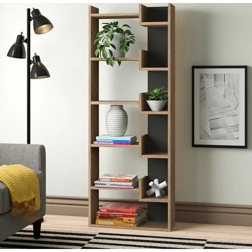 BOA -Kara Bookcase - Grey & Oak