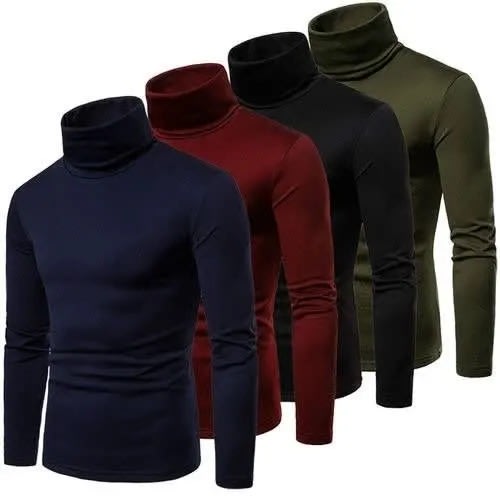 Men's 4 In 1 Long Sleeve Turtleneck Sweater