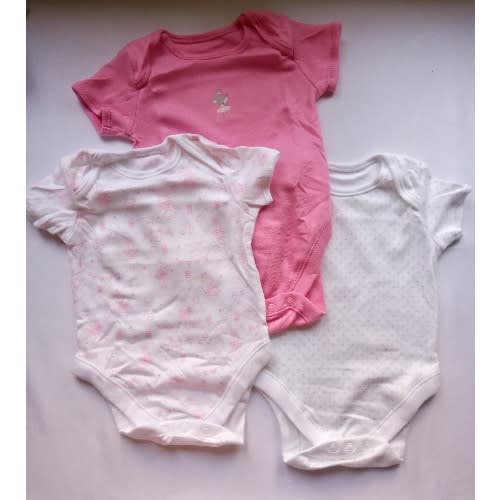 George Baby Girl Bodysuits -0-3m- 3 Pieces