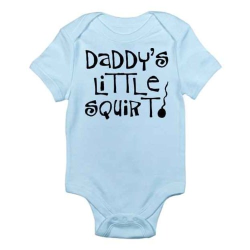 Daddy's Little Squirt Baby Onesie, Bodysuit, Unisex