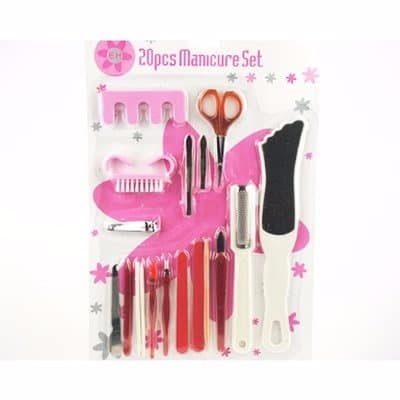 Manicure & Pedicure Set - 20 Pieces