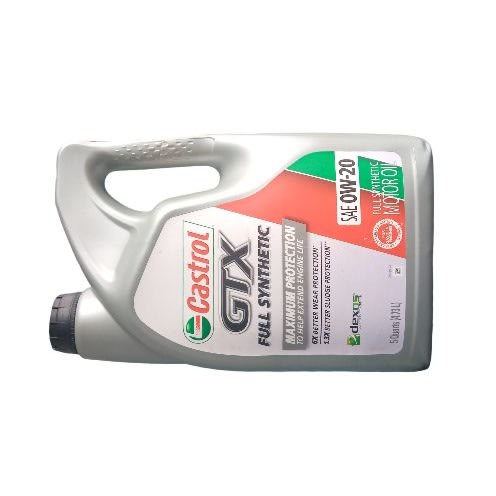 Castrol Gtx - 0w-20 - Full Synthetic Oil With Volume Of 5 Us Qts/4.73L