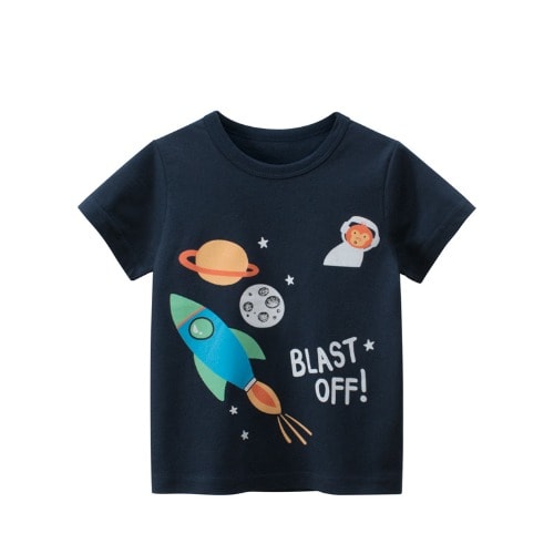 Space Print Boy Top