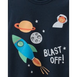 Space Print Boy Top