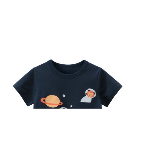 Space Print Boy Top