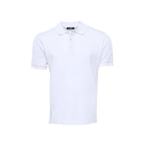 Set Of 2 Short Sleeves Polo Shirts  - Grey And White