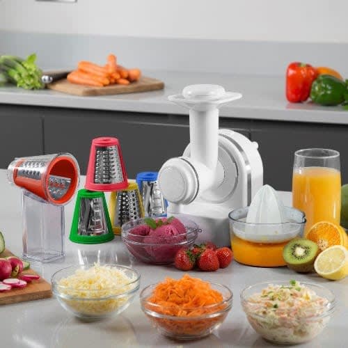 3-in-1 Juicer - Shredder And Ice Cream Maker -150w - White