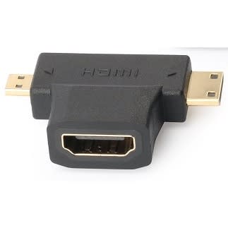 Mini Hdmi/micro Hdmi To Female Hdmi T Coupler