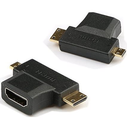 Mini Hdmi/micro Hdmi To Female Hdmi T Coupler