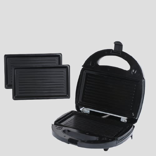 3 In 1 Sandwich Maker - 750W - Black - Dsp Kc109