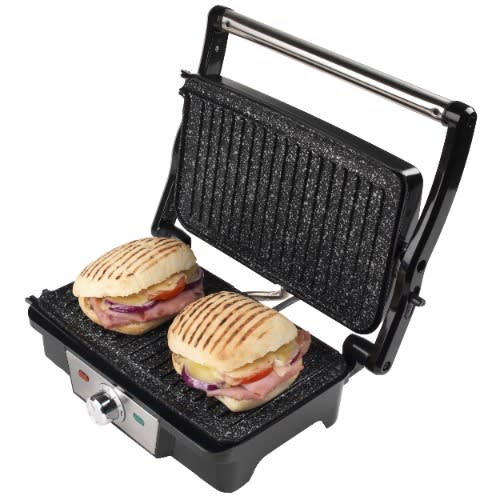 Ek2132mg Megastone Health & Panini Press Electric Non-stick  Foldable Grill - 1500W