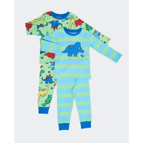 Baby Boy Rhinoceros Pyjamas- Pack Of 2