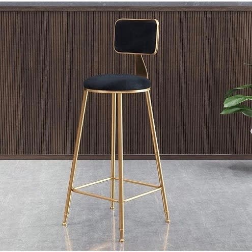 Set Of 2 Executive Barstool - Black And White