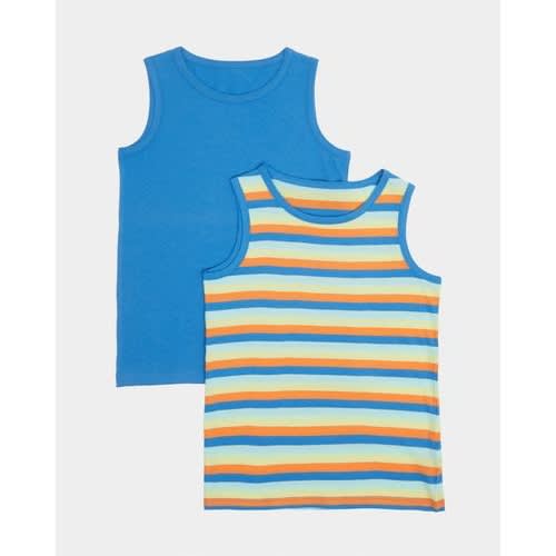 Boys Turquoise Vest - Pack Of 2