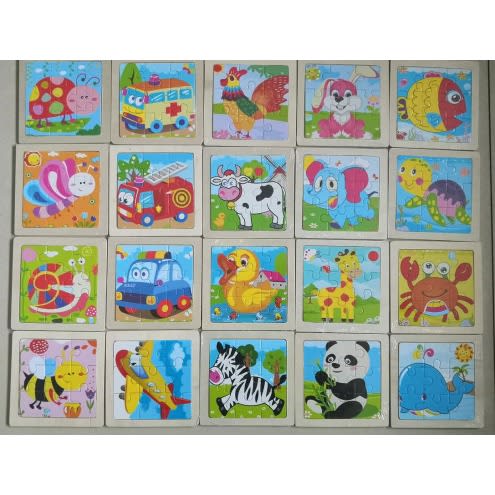 Children Wooden Puzzle Party Pack Gift Item X20