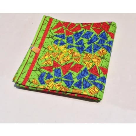 Green Abstract Shape Ankara - 6 Yards