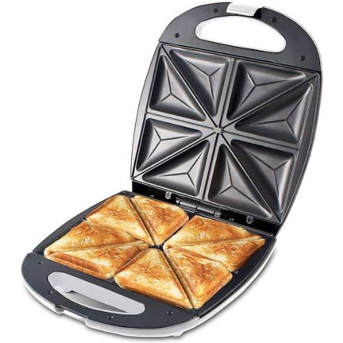 Sandwich Maker With Non Stick Coated Plates - 4 Slice - 800w