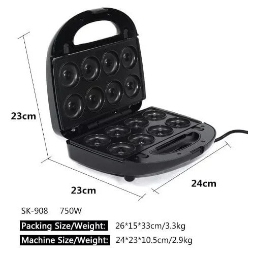 Multifunctional 6 In 1 Sandwich Maker, Grill, Waffle Maker, Donut, Cake And Cookie