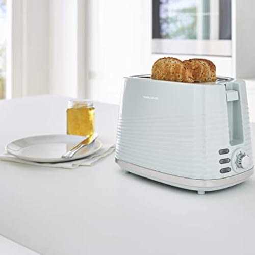 850W Dune 2 Slice Toaster (220028) - Defrost & Re-heat Settings- Plastic - Green