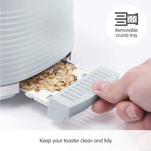 850W Dune 2 Slice Toaster (220028) - Defrost & Re-heat Settings- Plastic - Green