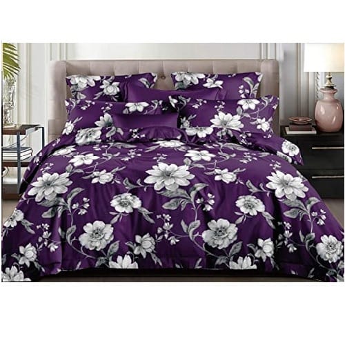 Bedsheets With Pillowcase - Purple