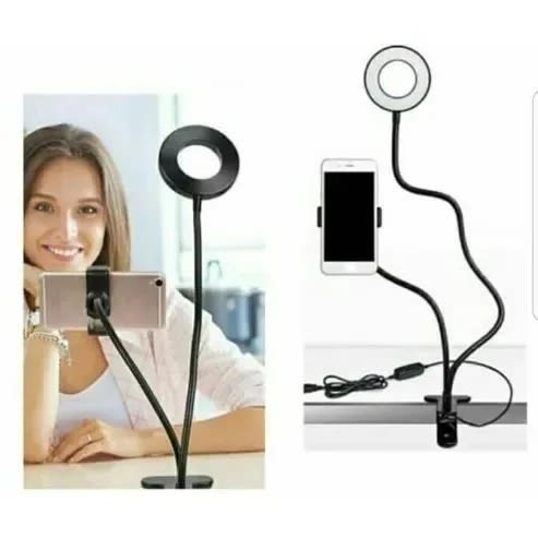 Phone Stand With Ring Light