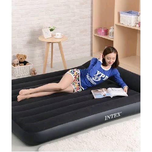 Inflatable Pillow Rest Airbed For 2 With Pump
