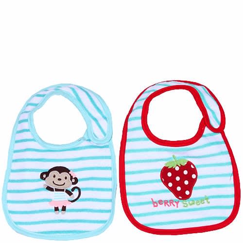 2-Piece Print Bibs