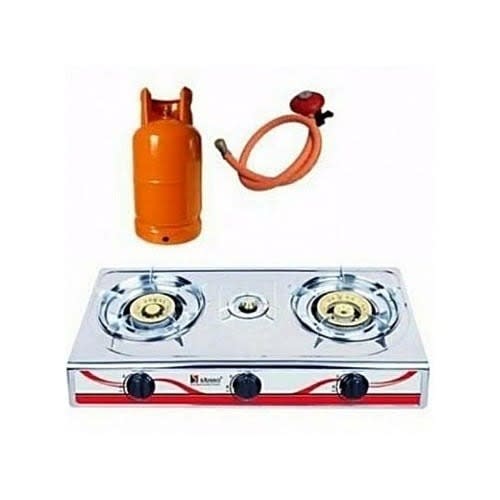 3-Burner Table Top Gas Cooker + 12.5 Kg Cylinder + Gas Regulator