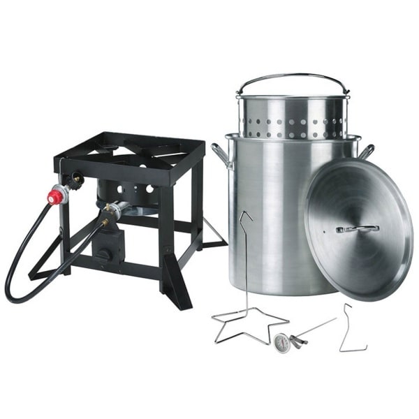 Backyard Classic Professional 36 Qt. Turkey Fryer With Free Pot And Strainer Set