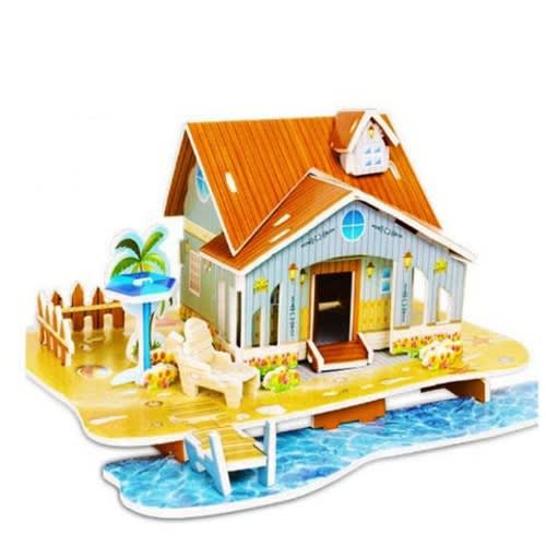 3d Puzzle Mini Storey Building Toy For Kids - Multi Designs