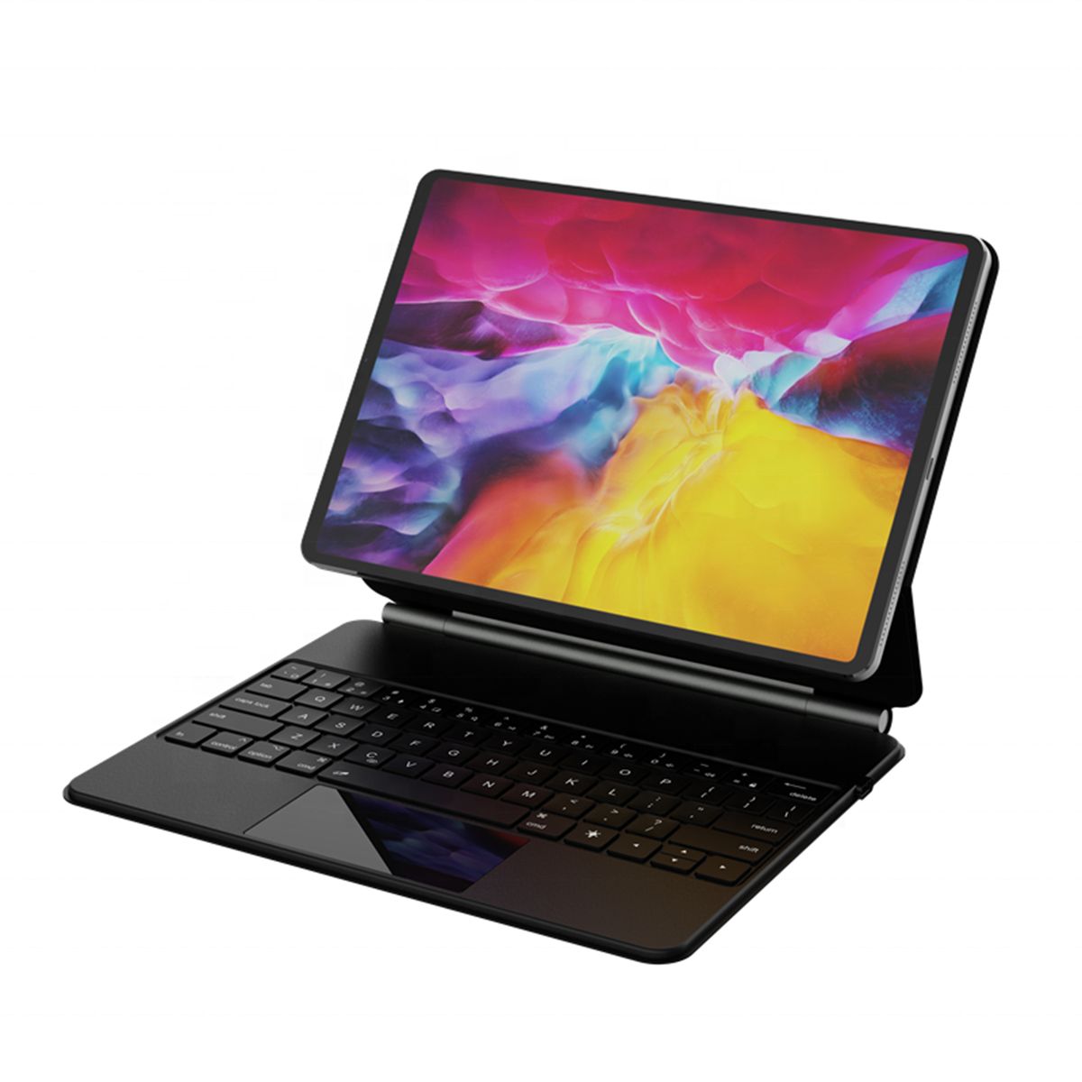 Magic Keyboard Multi-functional Trackpad Backlit Wireless BT Connection Long Battery Life Full Protection Suitable for 12.9 inch iPad Keyboard
