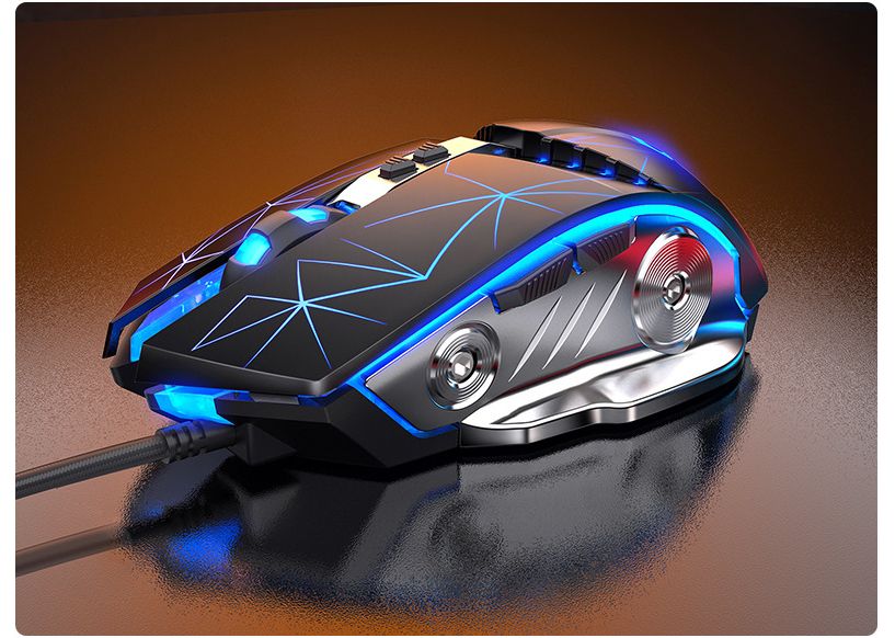 Wired Gaming Mouse 6 Button 3200 DPI Optical USB Computer Mouse