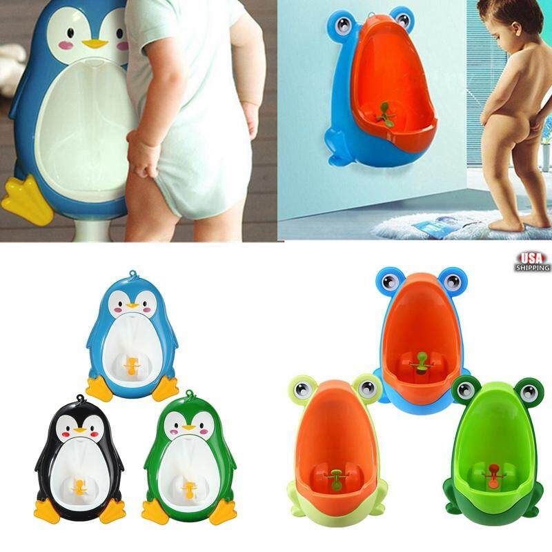 Green Lovely Frog Trainer Boy Kid Baby Children Potty Urine Urinal Pee Toilet Training Fruit Green With Orange