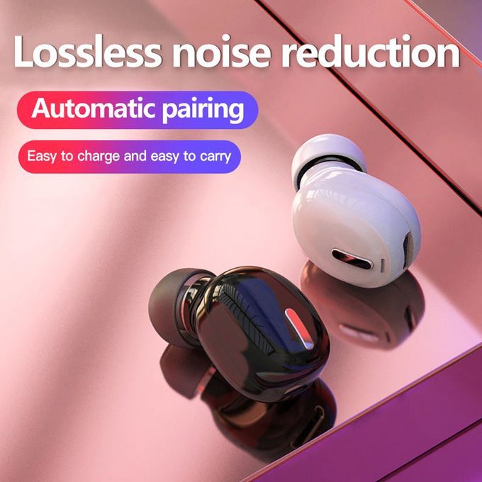 In-Ear Wireless 5.0 Earphone HiFi Headset Mi  Sports Handsfree Earphones-black