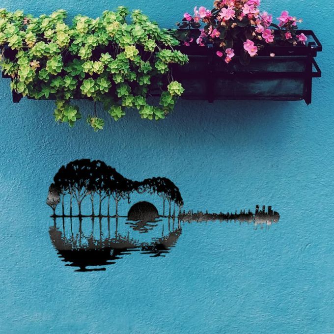Wall Art Black Art Crafts Music Studio