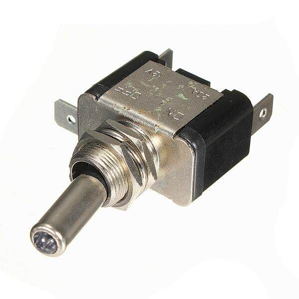 100x DC12V 20A White LED Light Auto Toggle Switch Control ON/OFF Black Silver Body