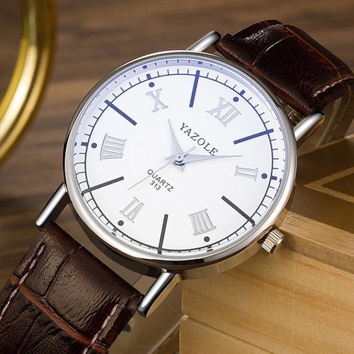 Top Luxury Brand Watch Famous Fashion Sports Cool Men Quartz Watches Wristwatch Gift For Male YZL313-A-Brown