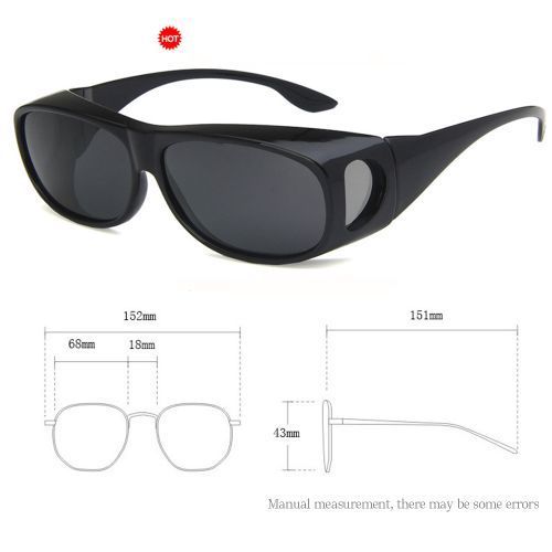 High-definition Polarized Night Vision Driving Glasses Grey Lens