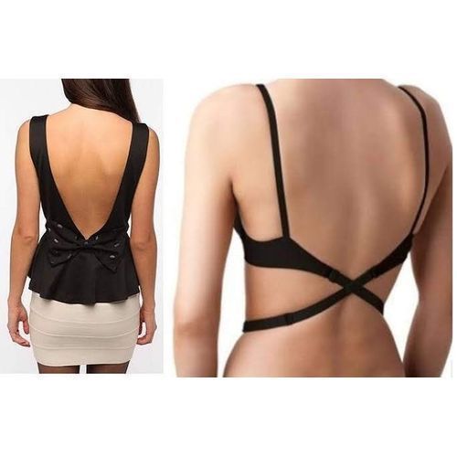 3 PCs Ladies Sexy Low Back Bra Strap, Adjustable