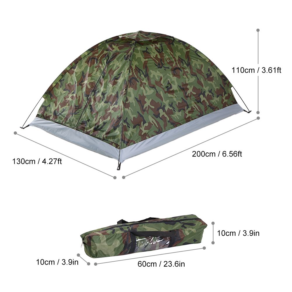 TOMSHOO Camping Tent For 2 Person Single Layer Outdoor