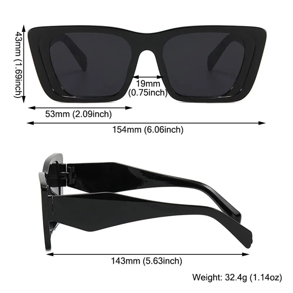 Fashion Retro Ladies Square SunGlasses