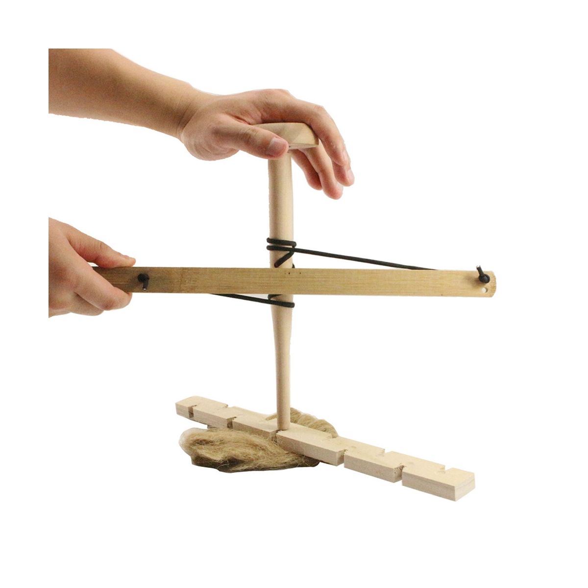 Drilling Wood to Make Fire Upgrade Double Drill Pipe Outdoor Fire Tools Survival Wood Make
